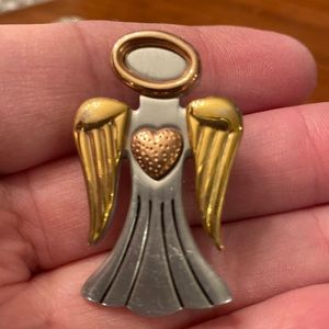 Vintage Avon Angel pin brooch pendant combo